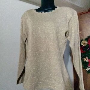 Metallic Holiday Sweater